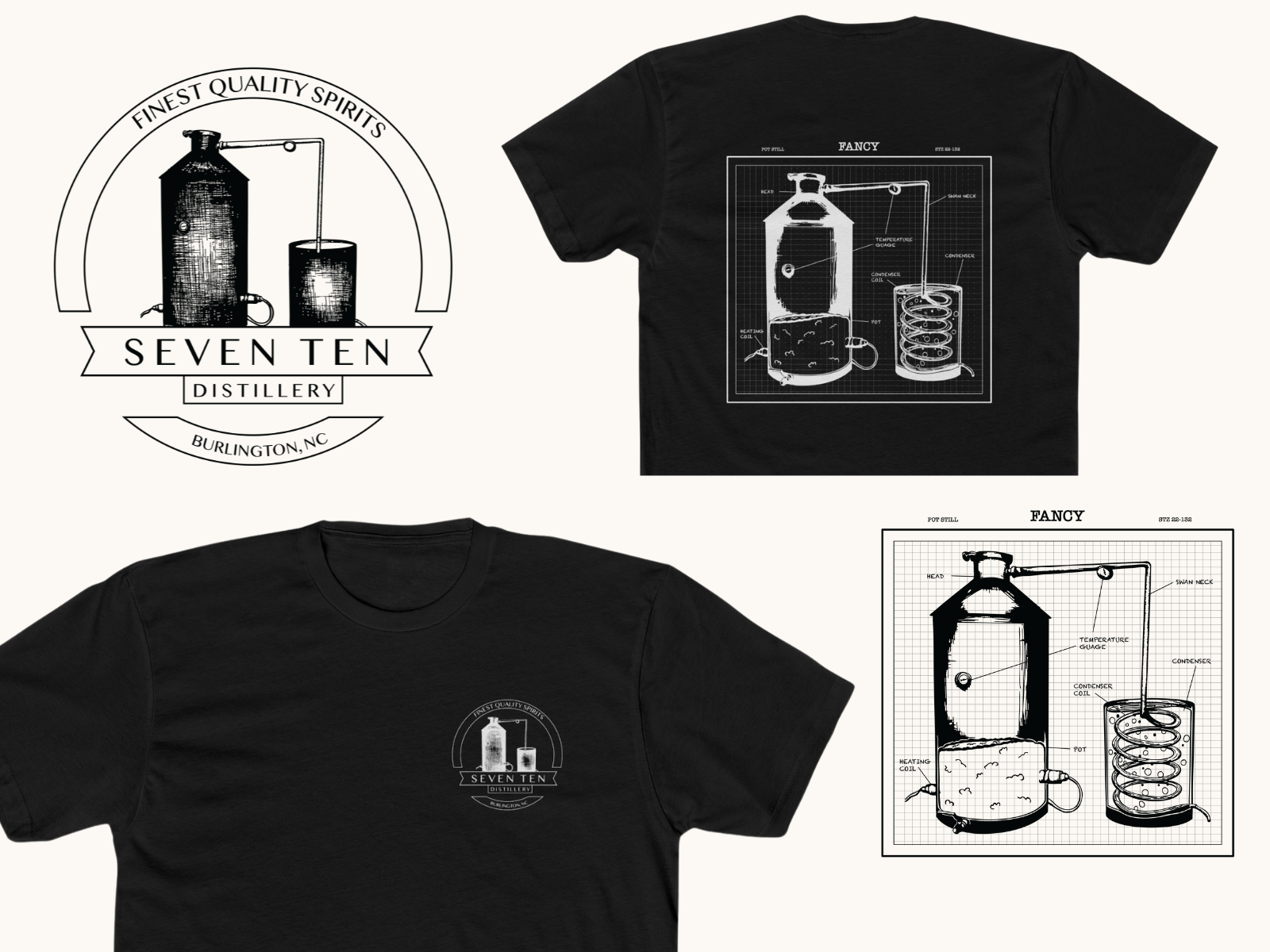 Shirt Design for Seven Ten Distillery